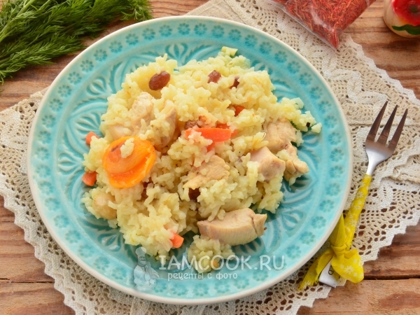 Плов по-азербайджански с курицей, рецепт с фото