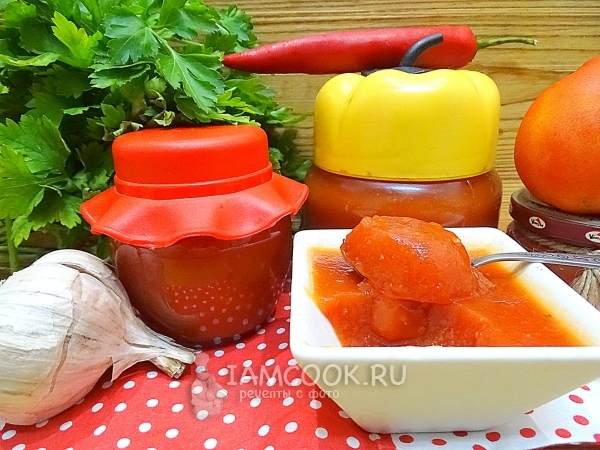 Томатный джем к мясу, рецепт с фото