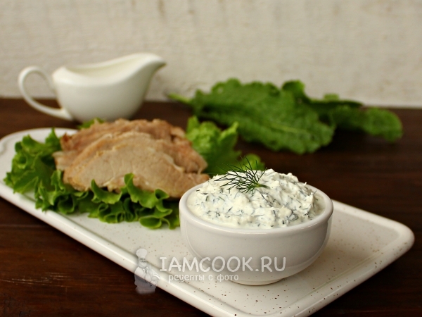 Соус с хреном и сметаной, рецепт с фото