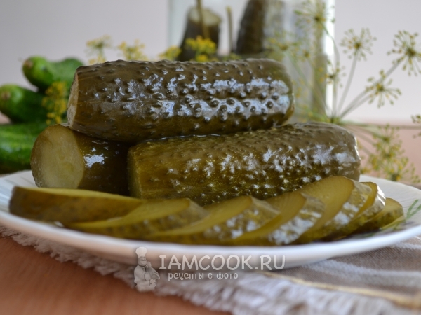 Малосольные огурцы в банке, рецепт с фото