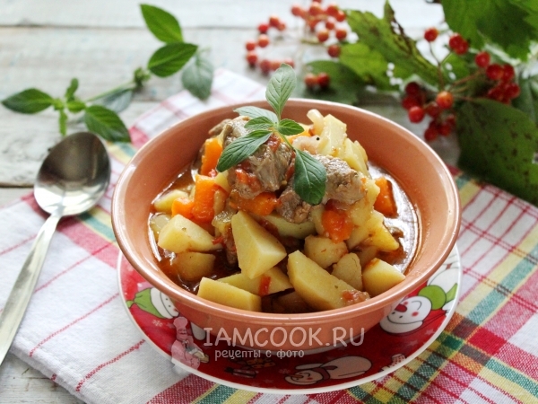 Жаркое из баранины с картофелем, рецепт с фото