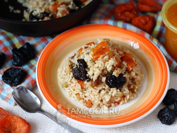 Сладкий плов с сухофруктами, рецепт с фото