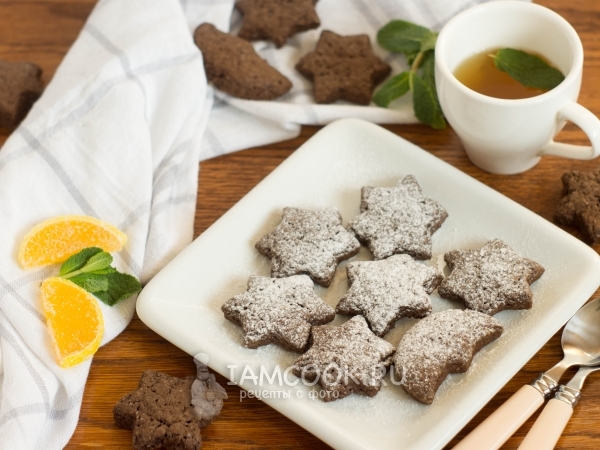 Фигурное печенье с кэробом, рецепт с фото