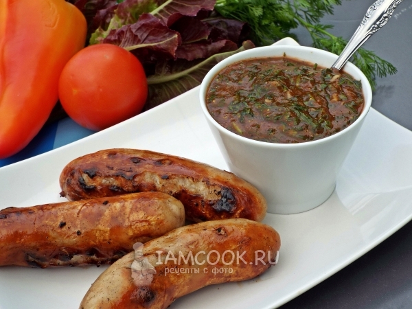 Соус «Сацебели» из томатной пасты, рецепт с фото