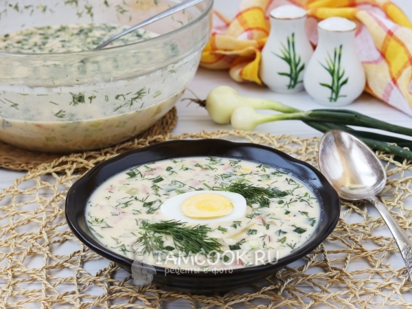 Окрошка с горчицей, рецепт с фото