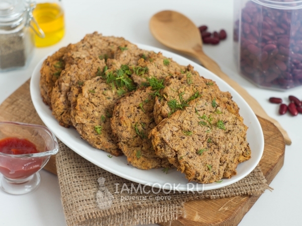 Котлеты из фасоли с тыквой, рецепт с фото