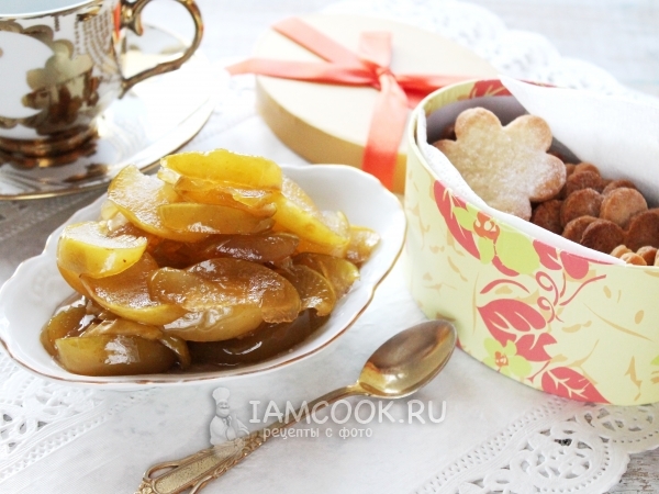 Прозрачное варенье из антоновки дольками, рецепт с фото