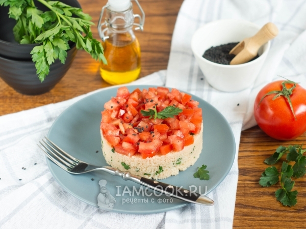 Гарнир из кускуса с помидором, рецепт с фото