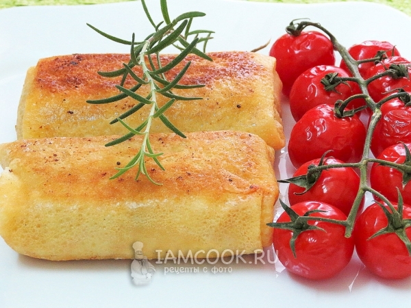 Блинчики с мясом, грибами и картошкой, рецепт с фото