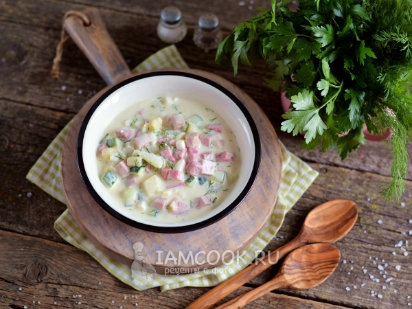 Окрошка с редькой, рецепт с фото