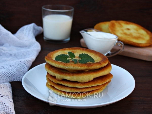 Лепешки на воде и соде, рецепт с фото