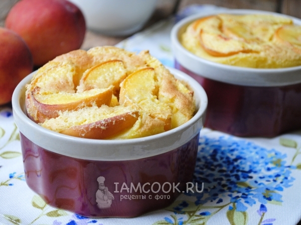 Клафути с персиками, рецепт с фото