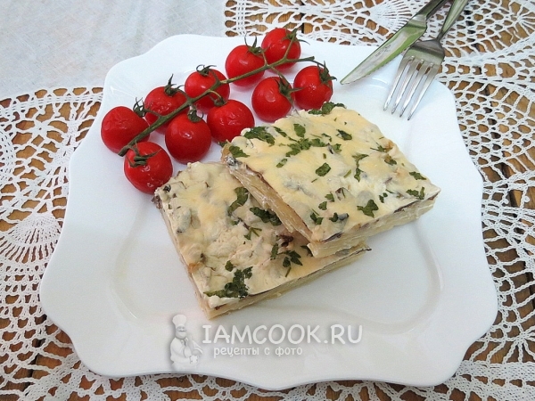 Картошка с белыми грибами в духовке, рецепт с фото
