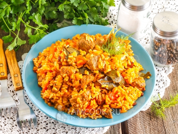 Узбекский плов с говядиной, рецепт с фото