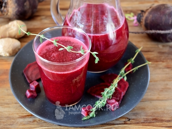 Смузи из свеклы с сельдереем, рецепт с фото