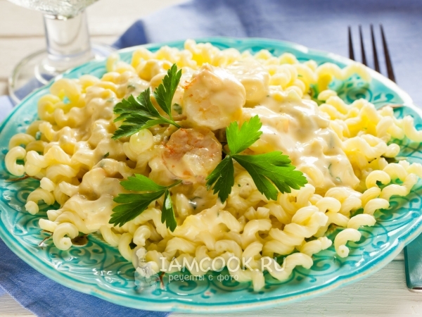 Паста с лангустинами в сливочном соусе, рецепт с фото