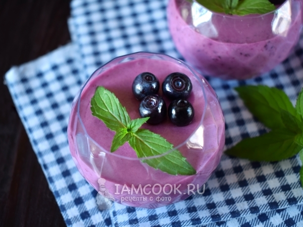 Черничный мусс (десерт), рецепт с фото