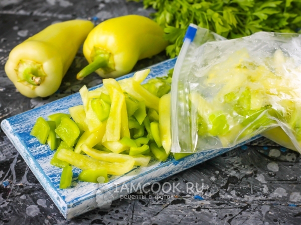 Заморозка болгарского перца на зиму, рецепт с фото