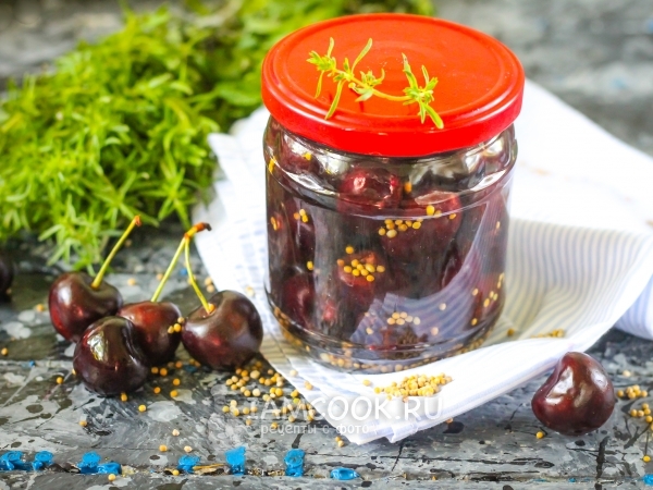 Маринованная черешня на зиму, рецепт с фото