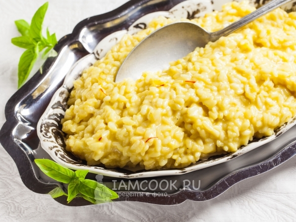 Ризотто миланезе (по-милански), рецепт с фото