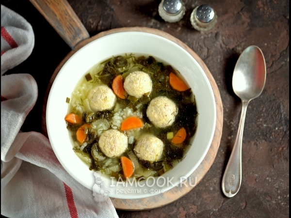 Щавелевый суп с фрикадельками, рецепт с фото
