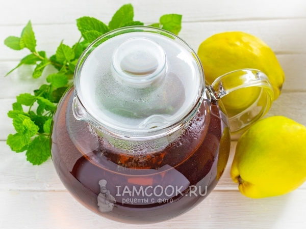 Чай с айвой, рецепт с фото