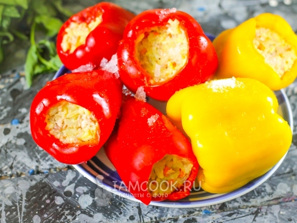 Замороженный фаршированный перец, рецепт с фото