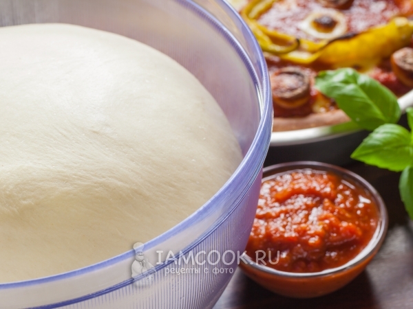 Пышное дрожжевое тесто для пиццы (+пицца), рецепт с фото