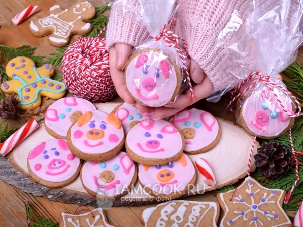 Имбирное печенье «Веселые хрюшки», рецепт с фото