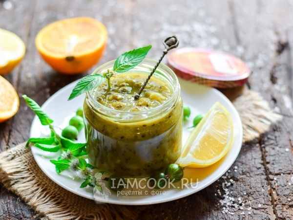 Варенье из крыжовника с лимоном и апельсином, рецепт с фото
