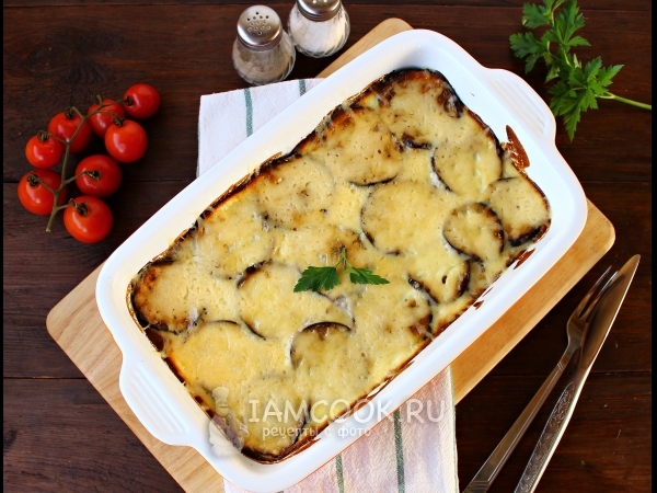 Мясная запеканка с баклажанами, рецепт с фото