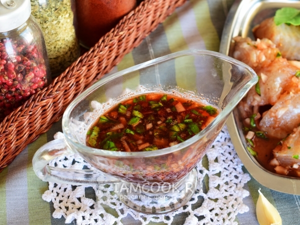 Маринад для рыбы с красным вином и бальзамиком, рецепт с фото