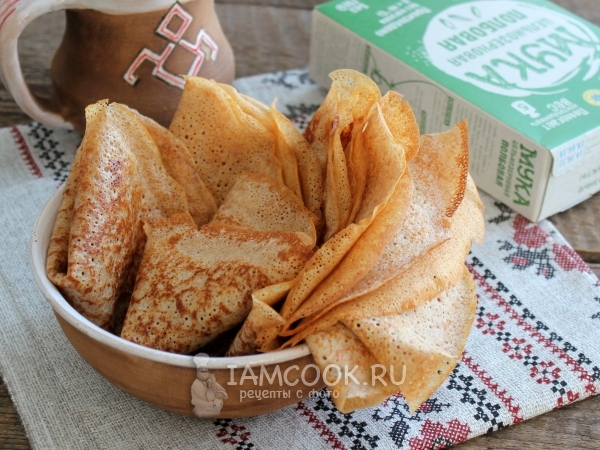 Блины из полбяной муки, рецепт с фото