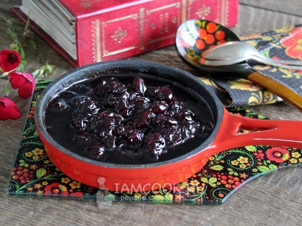 Варенье из замороженной вишни на сковороде, рецепт с фото