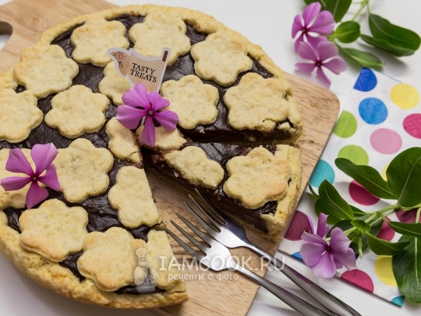 Шоколадная кростата, рецепт с фото