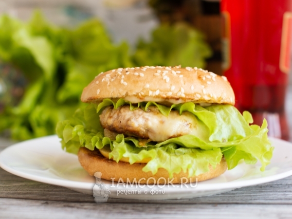Сырный бургер, рецепт с фото