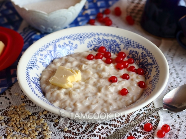 Перловая каша на молоке, рецепт с фото