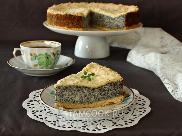 Немецкий маковый пирог, рецепт с фото