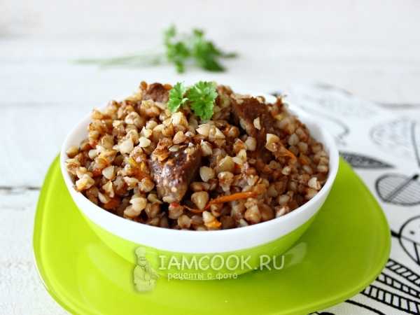 Гречка по-купечески с говядиной в мультиварке, рецепт с фото