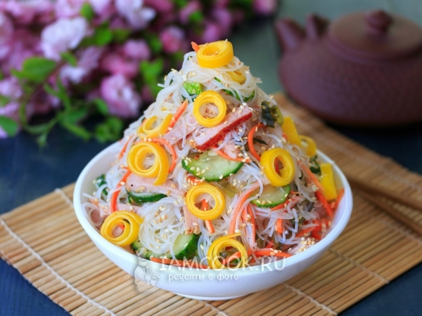 Салат «Харусаме», рецепт с фото