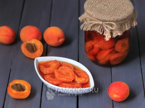 Янтарное варенье из абрикосов дольками, рецепт с фото