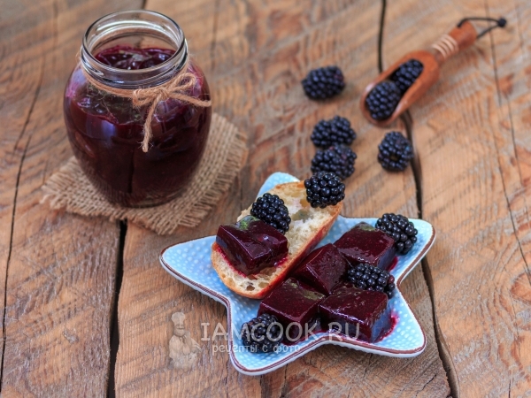 Варенье из ежевики без варки, рецепт с фото
