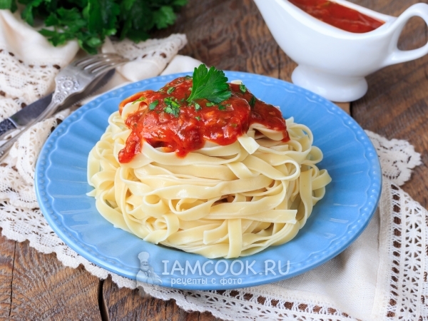 Подлива из томатной пасты, рецепт с фото