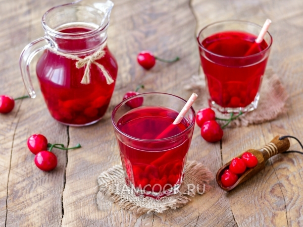 Компот из замороженной вишни, рецепт с фото
