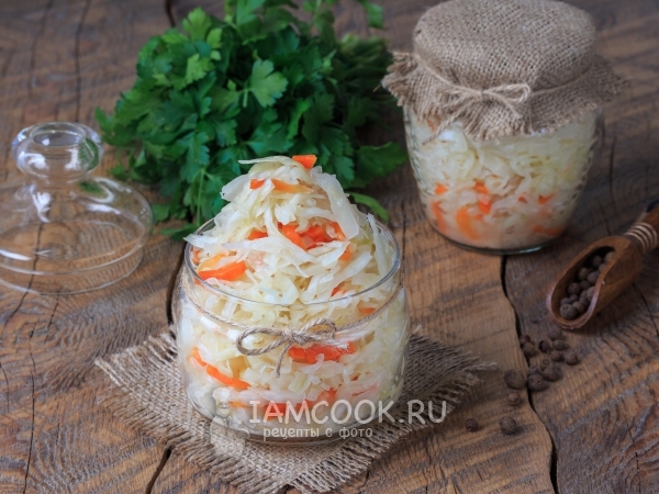 Квашеная капуста в банке, рецепт с фото