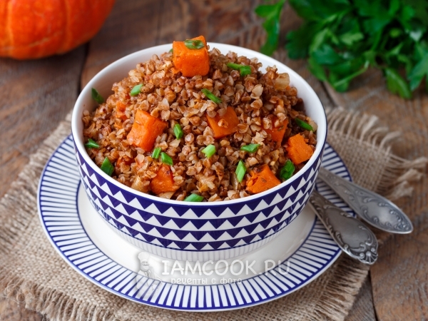 Гречка с тыквой, рецепт с фото