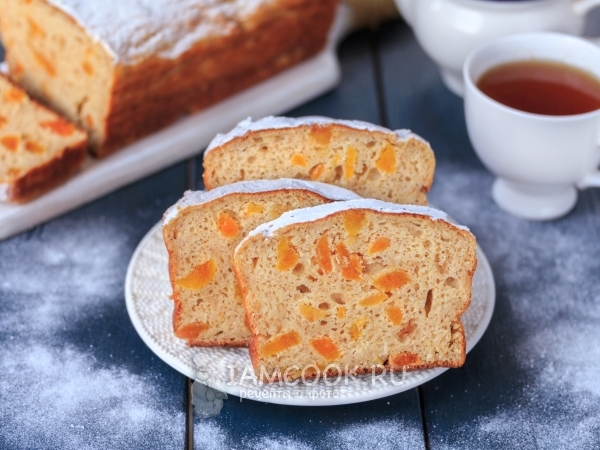 Творожная запеканка с курагой, рецепт с фото