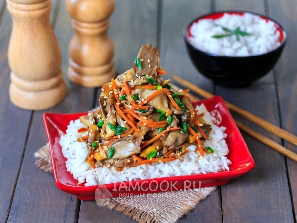 Жареные вешенки, рецепт с фото