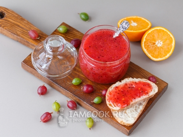 Варенье из крыжовника с апельсинами без варки, рецепт с фото