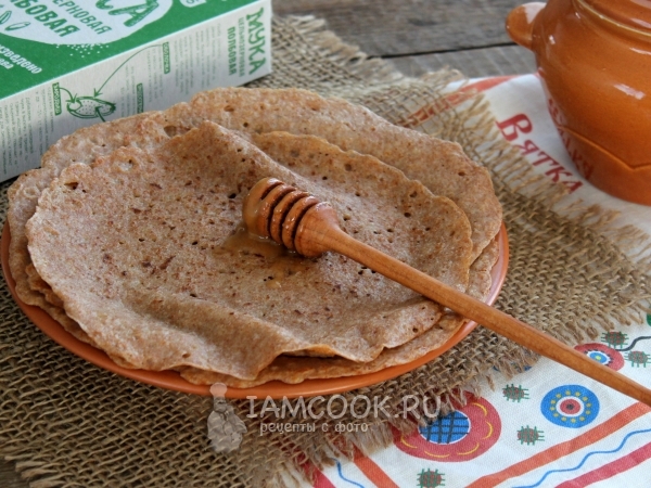 Полбяные блины на воде, рецепт с фото